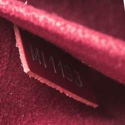 Pre Owned حقيبة لوي فيتون ألما جلد أيبي حمراء ياقوتية BB