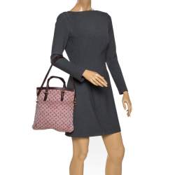 Pre Owned Louis Vuitton Cherry Monogram Mini Lin Francoise Bag