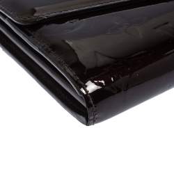 Pre Owned Louis Vuitton Amarante Monogram Vernis Sarah Continental Wallet