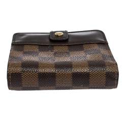 Louis Vuitton Damier Ebene Canvas Compact Zippy Wallet