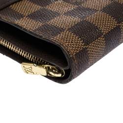 Louis Vuitton Damier Ebene Canvas Compact Zippy Wallet