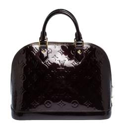 مملوكة مسبقًا Louis Vuitton Amarante Monogram Vernis Leather Alma PM Bag