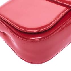 Pre Owned Louis Vuitton Rouge Grenadine Vernis Sobe Clutch