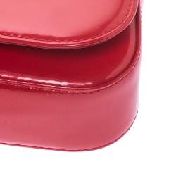 Pre Owned Louis Vuitton Rouge Grenadine Vernis Sobe Clutch