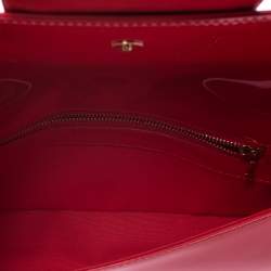 Pre Owned Louis Vuitton Rouge Grenadine Vernis Sobe Clutch