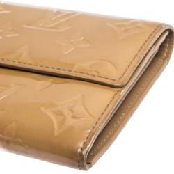 Louis Vuitton Noisette Monogram Vernis Sarah Wallet 