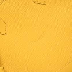 مملوكة مسبقًا حقيبة لوي فيتون ألما جلد إيبي سيترون صفراء صغيرة