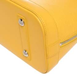 مملوكة مسبقًا حقيبة لوي فيتون ألما جلد إيبي سيترون صفراء صغيرة