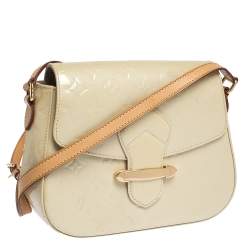 مملوكة مسبقًا Louis Vuitton Blanc Corail Monogram Vernis Bellflower PM Bag