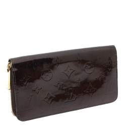 مملوكة مسبقًا Louis Vuitton Amarante Monogram Vernis Zip Around Wallet
