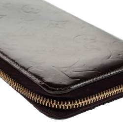 مملوكة مسبقًا Louis Vuitton Amarante Monogram Vernis Zip Around Wallet