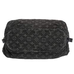 Pre Owned Louis Vuitton Black Denim Mahina XS Bag