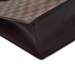 Pre Owned Louis Vuitton Damier Ebene Canvas Venice Sac Plat Bag