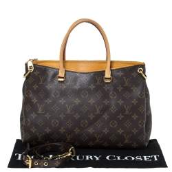 Pre Owned Louis Vuitton Saffran Monogram Canvas Pallas MM Bag