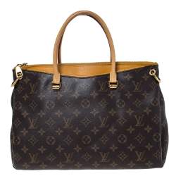 Pre Owned Louis Vuitton Saffran Monogram Canvas Pallas MM Bag