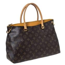 Pre Owned Louis Vuitton Saffran Monogram Canvas Pallas MM Bag
