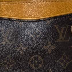 Pre Owned Louis Vuitton Saffran Monogram Canvas Pallas MM Bag