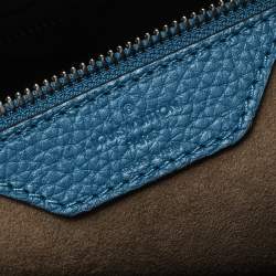 Pre Owned Louis Vuitton Blue Taurillon Leather Keepall Bandouliere 45 