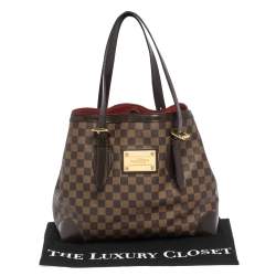 Pre Owned حقيبة لوي فيتون هامبستيد كانفاس دامييه أيبين MM