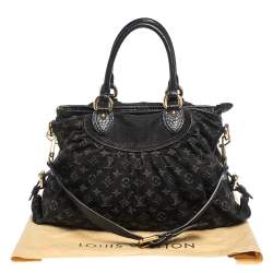 مملوكة مسبقًا Louis Vuitton Black Monogram Denim Neo Cabby MM Bag