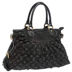 مملوكة مسبقًا Louis Vuitton Black Monogram Denim Neo Cabby MM Bag