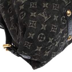 مملوكة مسبقًا Louis Vuitton Black Monogram Denim Neo Cabby MM Bag
