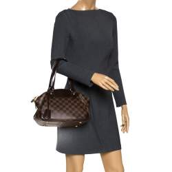Pre Owned Louis Vuitton Damier Ebene Canvas Verona PM Bag