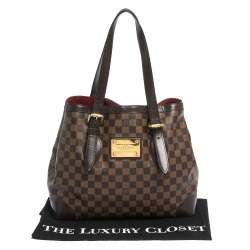 Pre Owned Louis Vuitton Damier Ebene Canvas Hampstead MM Bag