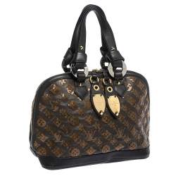 Pre Owned Louis Vuitton Black Monogram Canvas Limited Edition Eclipse Alma Bag