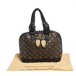 Pre Owned Louis Vuitton Black Monogram Canvas Limited Edition Eclipse Alma Bag