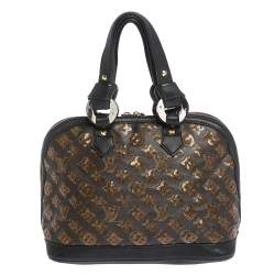 Pre Owned Louis Vuitton Black Monogram Canvas Limited Edition Eclipse Alma Bag