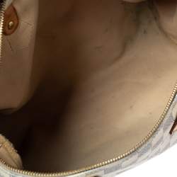 Pre Owned حقيبة لوي فيتون "سبيدي 35" كانفاس دامييه أزرق سماوي