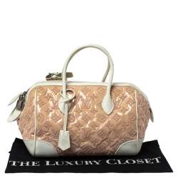 Pre Owned Louis Vuitton Rose Monogram Limited Edition Speedy Bouclettes Round Bag