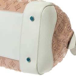 Pre Owned Louis Vuitton Rose Monogram Limited Edition Speedy Bouclettes Round Bag