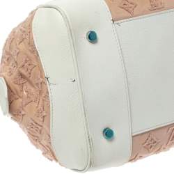 Pre Owned Louis Vuitton Rose Monogram Limited Edition Speedy Bouclettes Round Bag