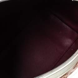 Pre Owned Louis Vuitton Rose Monogram Limited Edition Speedy Bouclettes Round Bag