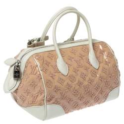 Pre Owned Louis Vuitton Rose Monogram Limited Edition Speedy Bouclettes Round Bag