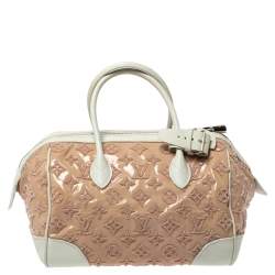 Pre Owned Louis Vuitton Rose Monogram Limited Edition Speedy Bouclettes Round Bag