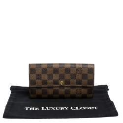 مملوكة مسبقًا محفظة لوي فيتون "سارا" كونتيننتال كانفاس مونوغرامي