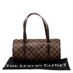 Pre Owned Louis Vuitton Damier Ebene Canvas Papillon 30 Bag 