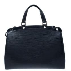 Pre Owned حقيبة لوي فيتون بريه جلد أيبي سوداء GM