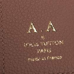 Louis Vuitton Rose Poudre Monogram Empreinte Leather Zoe Wallet