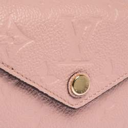 Louis Vuitton Rose Poudre Monogram Empreinte Leather Zoe Wallet