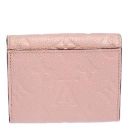 Louis Vuitton Rose Poudre Monogram Empreinte Leather Zoe Wallet