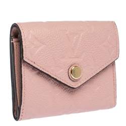 Louis Vuitton Rose Poudre Monogram Empreinte Leather Zoe Wallet