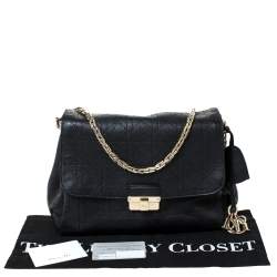 مملوكة مسبقًا Dior Black Cannage Leather Large Diorling Shoulder Bag