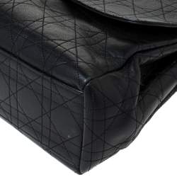 مملوكة مسبقًا Dior Black Cannage Leather Large Diorling Shoulder Bag