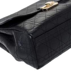 مملوكة مسبقًا Dior Black Cannage Leather Large Diorling Shoulder Bag