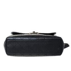 مملوكة مسبقًا Dior Black Cannage Leather Large Diorling Shoulder Bag