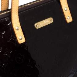 Pre Owned Louis Vuitton Amarante Monogram Vernis Bellevue GM Bag
